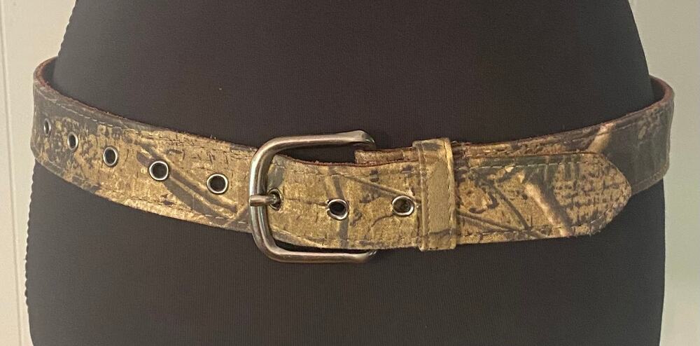 Remington Camo Hunting Belt Woodland Print Metal Buckle 28" - 40" Utility Gorp